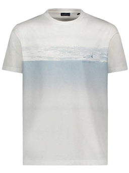 Paul & Shark Polo & T-Shirts Paul & Shark - Beach Print Cotton T-Shirt