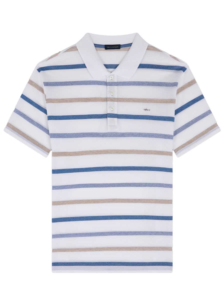 Paul & Shark Polo & T-Shirts Paul & Shark - Cotton Stripped Polo Shirt