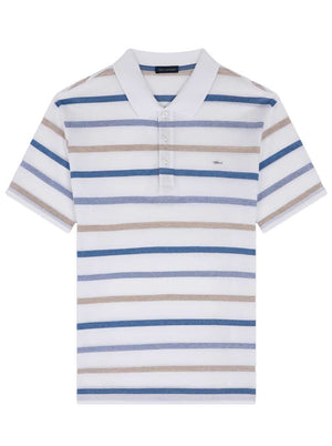 Paul & Shark Polo & T-Shirts Paul & Shark - Cotton Stripped Polo Shirt