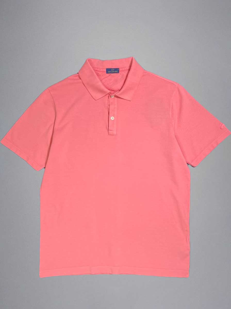 Paul & Shark Polo & T-Shirts Paul & Shark - Garment Dyde Cotton Piqué Pink Polo