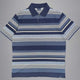 Paul & Shark Polo & T-Shirts Paul & Shark - Multi Stripe Fine Piqué Cotton Navy Polo