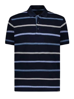 Paul & Shark Polo & T-Shirts Paul & Shark - Multi Stripped Navy Cotton Polo