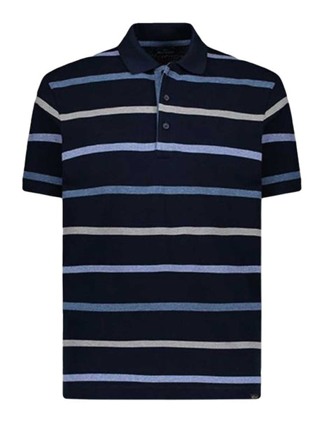 Paul & Shark Polo & T-Shirts Paul & Shark - Multi Stripped Navy Cotton Polo