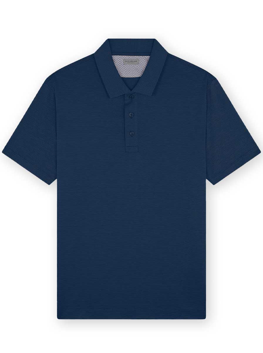 Paul & Shark Polo & T-Shirts Paul & Shark - Navy Cotton & Silk Polo Shirt