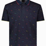 Paul & Shark Polo & T-Shirts Paul & Shark - Shark Print Cotton Polo Shirt