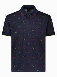 Paul & Shark Polo & T-Shirts Paul & Shark - Shark Print Cotton Polo Shirt