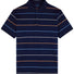 Paul & Shark Polo & T-Shirts Paul & Shark - Striped Double Mercerised Jersey Cotton Navy Polo