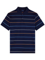 Paul & Shark Polo & T-Shirts Paul & Shark - Striped Double Mercerised Jersey Cotton Navy Polo