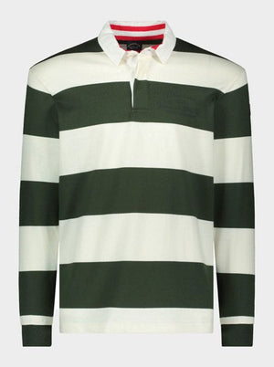 Paul & Shark Polo & T-Shirts Paul & Shark - Striped Rugby Shirt w/ Tonal embroidery