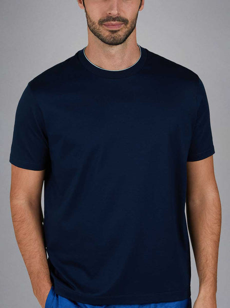 Paul & Shark Polo & T-Shirts Paul & Shark - X-Soft Cotton Jersey Navy T-Shirt