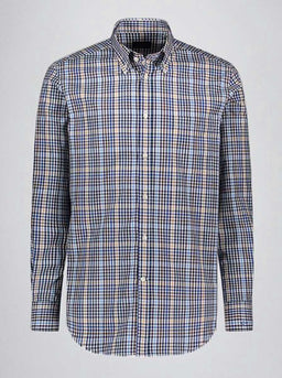 Paul & Shark Shirts Paul & Shark - Beige/Blue Check Shirt