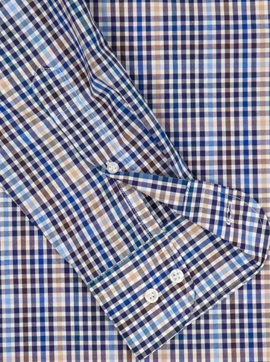 Paul & Shark Shirts Paul & Shark - Beige/Blue Check Shirt