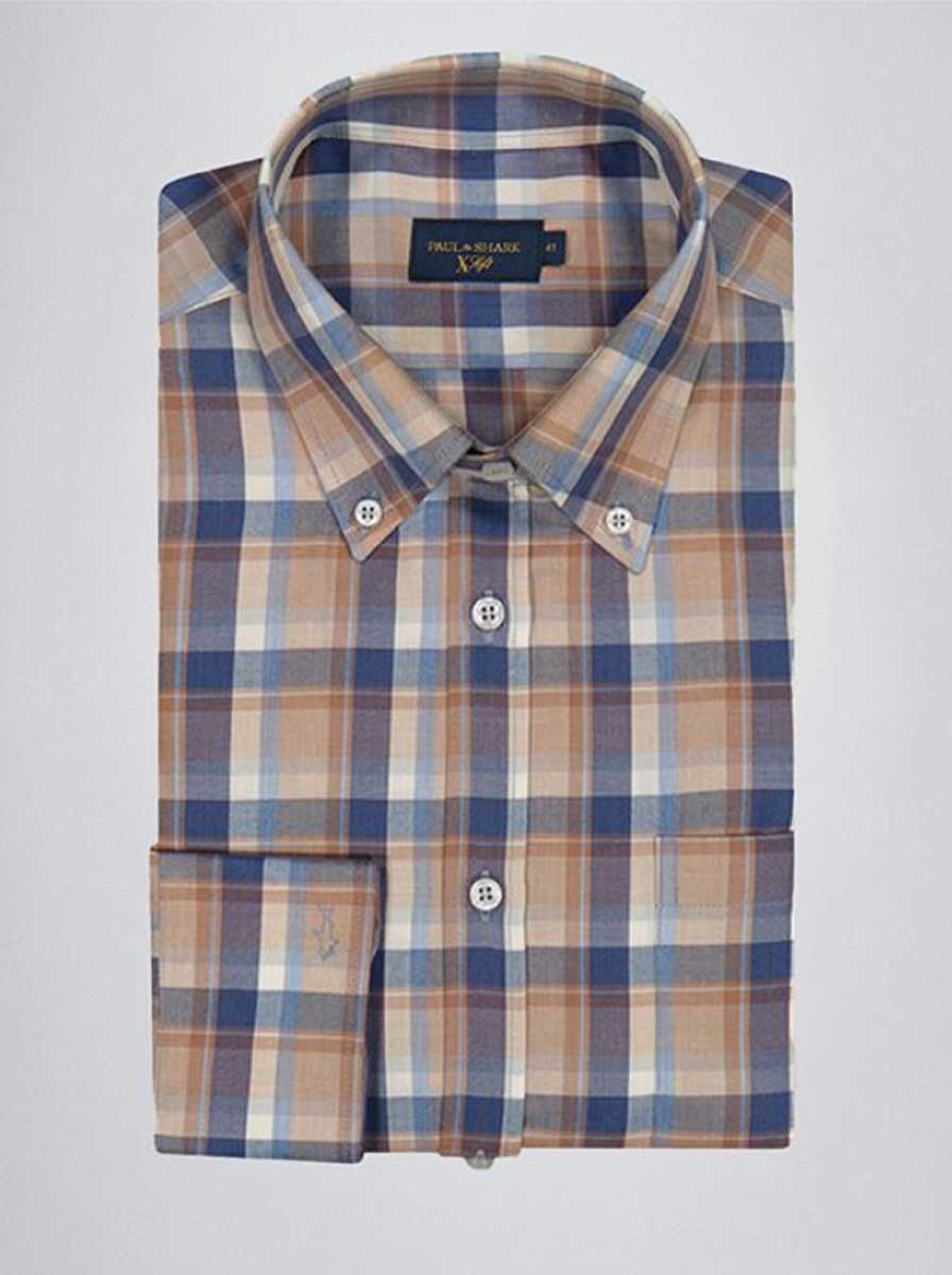 Paul & Shark Shirts Paul & Shark - Beige Check Shirt