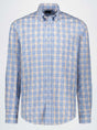 Paul & Shark Shirts Paul & Shark - Button Down Blue/Orange Check Long Sleeve Shirt