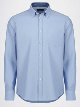 Paul & Shark Shirts Paul & Shark - Button Down Blue Summer Oxford Long Sleeve Shirt