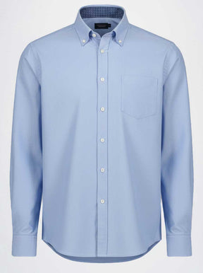 Paul & Shark Shirts Paul & Shark - Button Down Blue Summer Oxford Long Sleeve Shirt