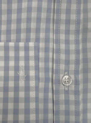 Paul & Shark Shirts Paul & Shark - Button Down Light Blue Check Long Sleeve Shirt