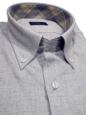 Paul & Shark Shirts Paul & Shark - Button Down Light Blue Flannel Long Sleeve Shirt