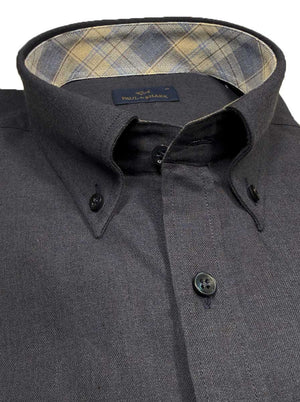 Paul & Shark Shirts Paul & Shark - Button Down Navy Flannel Long Sleeve Shirt