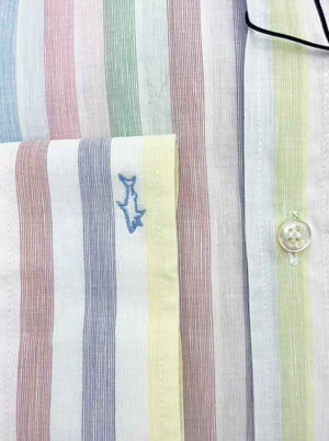 Paul & Shark Shirts Paul & Shark - Candy Stripe Cotton/Linen Shirt