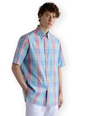 Paul & Shark Shirts Paul & Shark - Check Short Sleeve Soft Touch Shirt