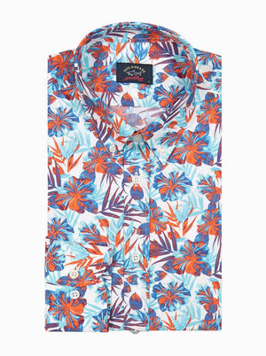 Paul & Shark Shirts Paul & Shark - Floral Print Button Down Shirt