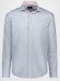 Paul & Shark Shirts Paul & Shark - French Collar Blue Stripe Long Sleeve Shirt
