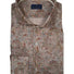 Paul & Shark Shirts Paul & Shark - French Collar Brown Floral Long Sleeve Shirt