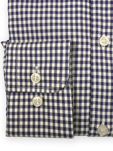 Paul & Shark Shirts Paul & Shark - Long Sleeve Shirt - Oxford Gingham Navy Button Down