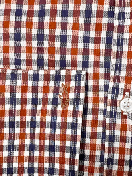 Paul & Shark Shirts Paul & Shark - Long Sleeve Shirt - Red & Blue Gingham Check Button Down