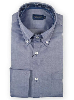 Paul & Shark Shirts Paul & Shark - Long Sleeve Shirt - Winter Oxford Blue Button Down