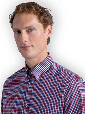 Paul & Shark Shirts Paul & Shark - Multi Check Cotton Button Down Shirt