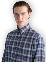 Paul & Shark Shirts Paul & Shark - Multi Check Cotton Flannel Button Down Shirt