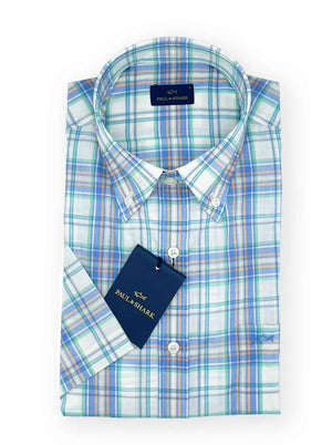 Paul & Shark Shirts Paul & Shark - Multi Check Short Sleeve Shirt