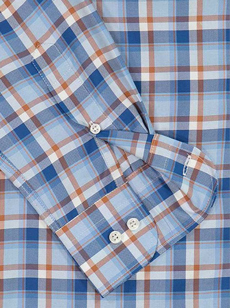 Paul & Shark Shirts Paul & Shark - Multi Check X-Soft Cotton Blue Shirt