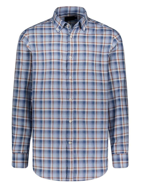 Paul & Shark Shirts Paul & Shark - Multi Check X-Soft Cotton Blue Shirt