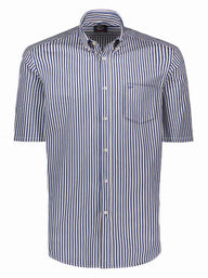 Paul & Shark Shirts Paul & Shark - Multi Stripe Button Down Short Sleeve Shirt
