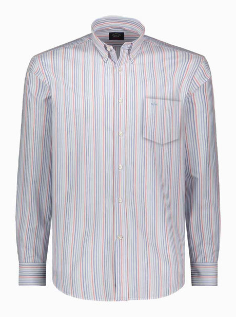 Paul & Shark Shirts Paul & Shark - Multi Stripe Cotton Button Down Shirt