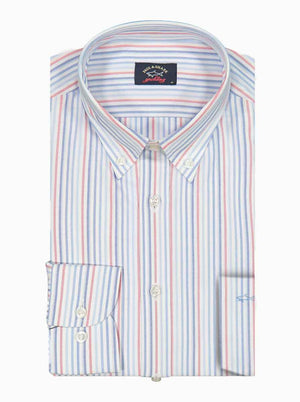 Paul & Shark Shirts Paul & Shark - Multi Stripe Cotton Button Down Shirt