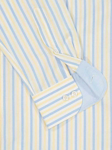 Paul & Shark Shirts Paul & Shark - Multi Stripe Cotton Yellow Shirt