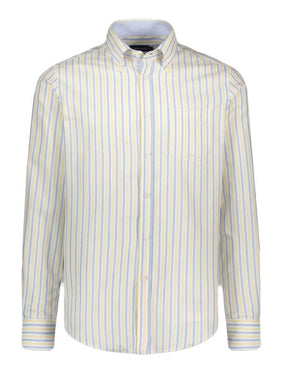 Paul & Shark Shirts Paul & Shark - Multi Stripe Cotton Yellow Shirt