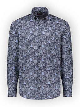 Paul & Shark Shirts Paul & Shark - Printed Check Cotton Button Down Shirt