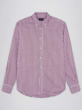 Paul & Shark Shirts Paul & Shark - Red Houndstooth Shirt