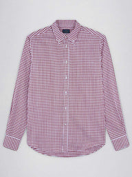 Paul & Shark Shirts Paul & Shark - Red Houndstooth Shirt