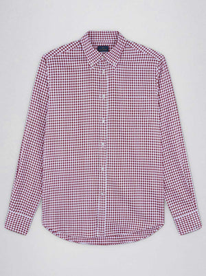 Paul & Shark Shirts Paul & Shark - Red Houndstooth Shirt