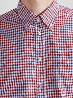 Paul & Shark Shirts Paul & Shark - Red Houndstooth Shirt