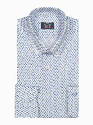 Paul & Shark Shirts Paul & Shark - Yacht Print Button Down Shirt