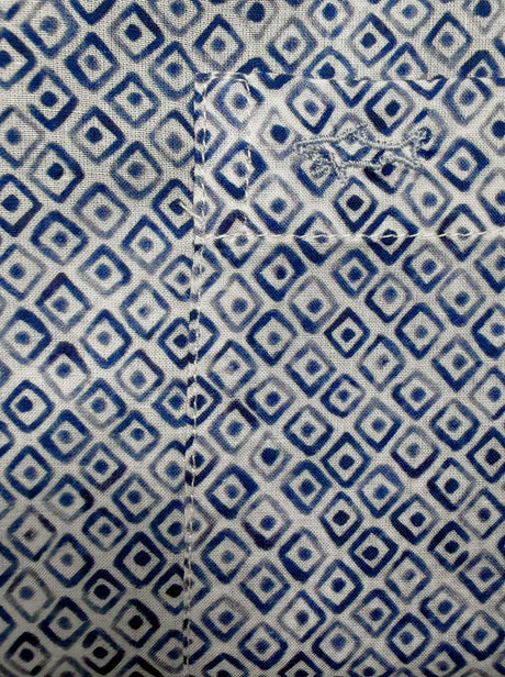 Paul & Shark Short Sleeve Shirts Paul & Shark - Geometric Watercolour Print Short Sleeve Shirt