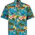 Paul & Shark Short Sleeve Shirts Paul & Shark - Holiday Print Short Sleeve Resort Shirt