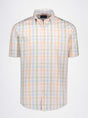 Paul & Shark Short Sleeve Shirts Paul & Shark - Multi Check Cotton Pink/Orange/Beige Short Sleeve Shirt